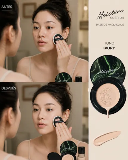 2x1|BASE DE MAQUILLAJE MOISTURE CUSHION CC CREAM