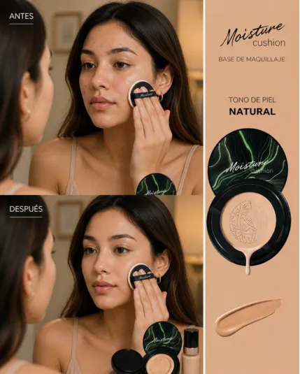2x1|BASE DE MAQUILLAJE MOISTURE CUSHION CC CREAM